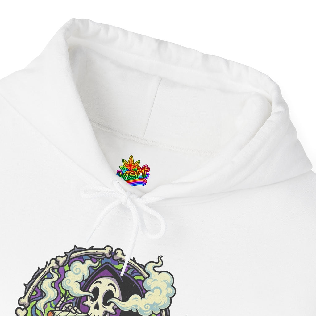 Vert Grim Smoker Vintage Style Unisex Graphic Hoodie