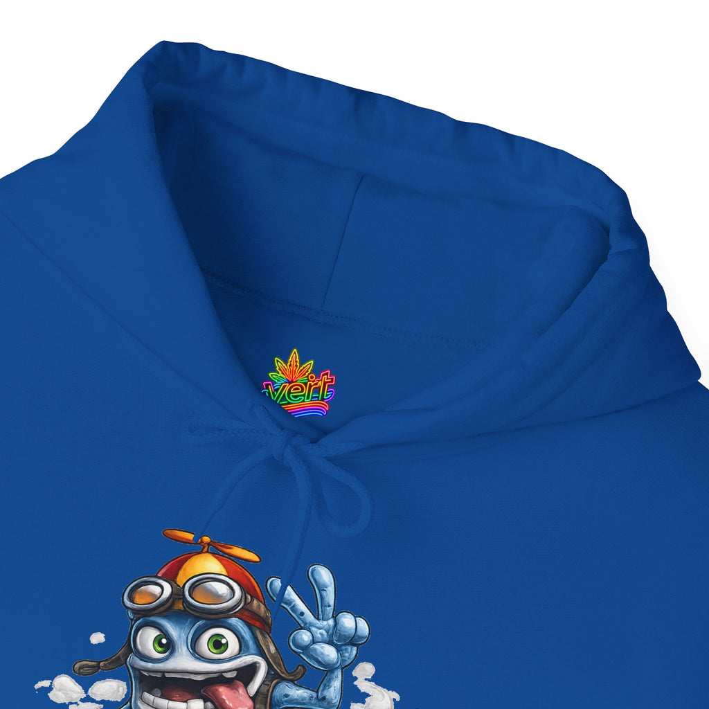 Vert Crazy Frog Vintage Style Unisex Graphic Hoodie