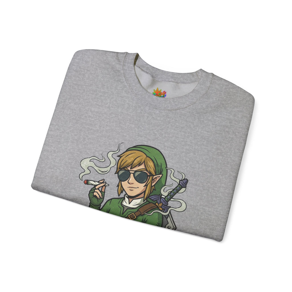 Vert Link Smoker Vintage Style Unisex Graphic Crewneck Sweatshirt