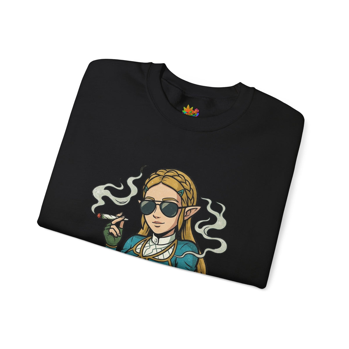 Vert Helda Vintage Style Unisex Graphic Crewneck Sweatshirt