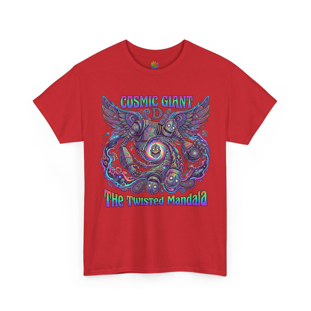 Vert Iron Giant Psychedelic Vintage Style Unisex Cotton Graphic T-Shirt