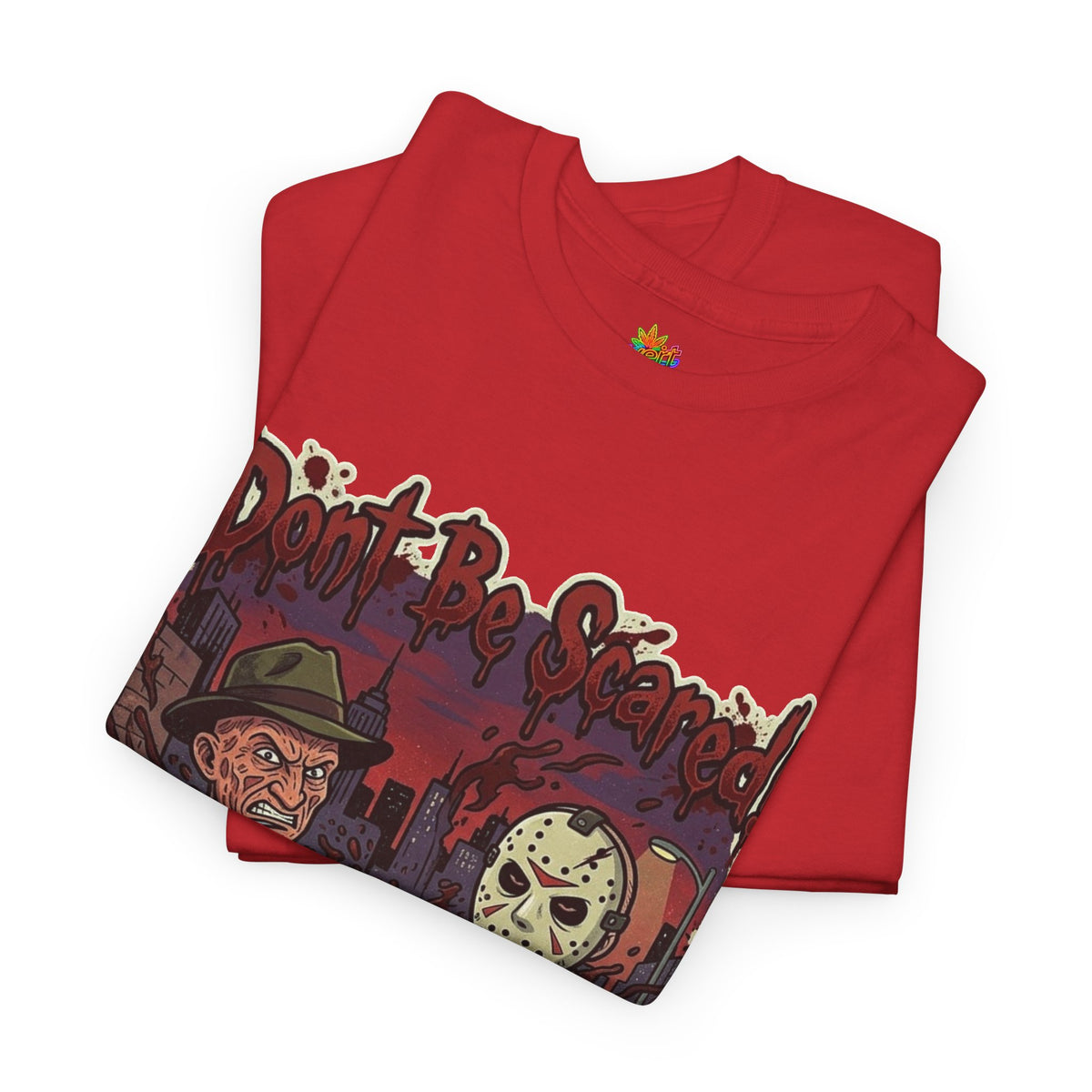 Vert Freddy & Jason Vintage Style Unisex Cotton Graphic T-Shirt