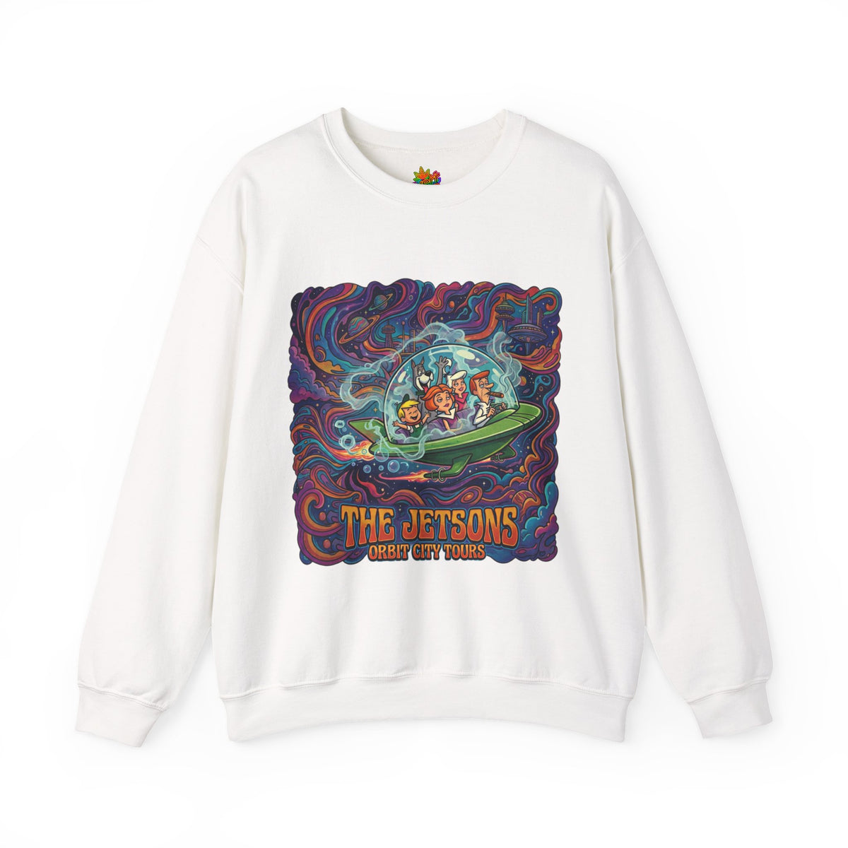 Vert Jetson Smoker Vintage Style Unisex Graphic Crewneck Sweatshirt