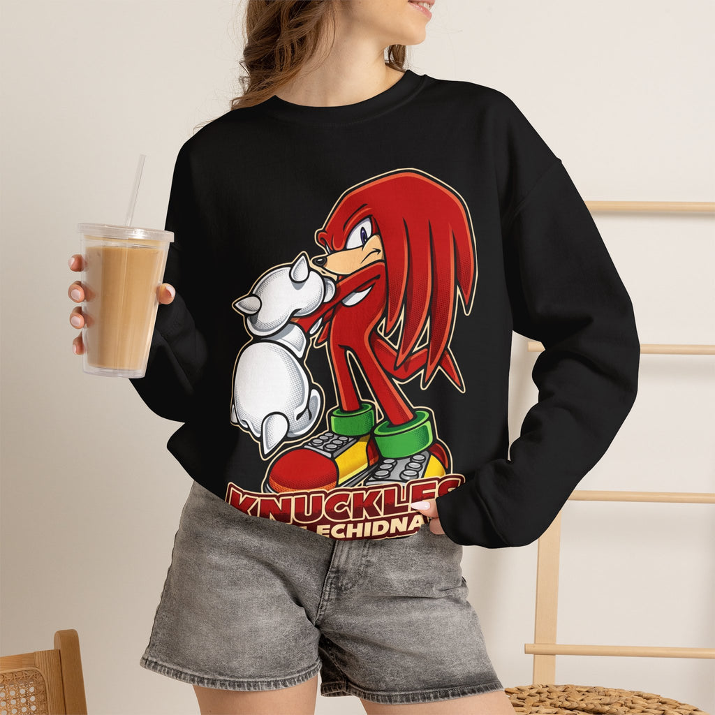 Vert Knuckles The Echidna Vintage Style Unisex Graphic Crewneck Sweatshirt
