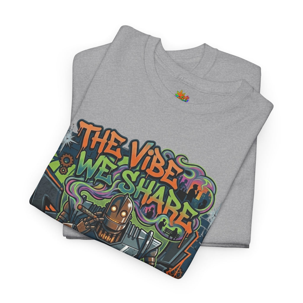 Vert Iron Giant Smoker Vintage Style Unisex Cotton Graphic T-Shirt