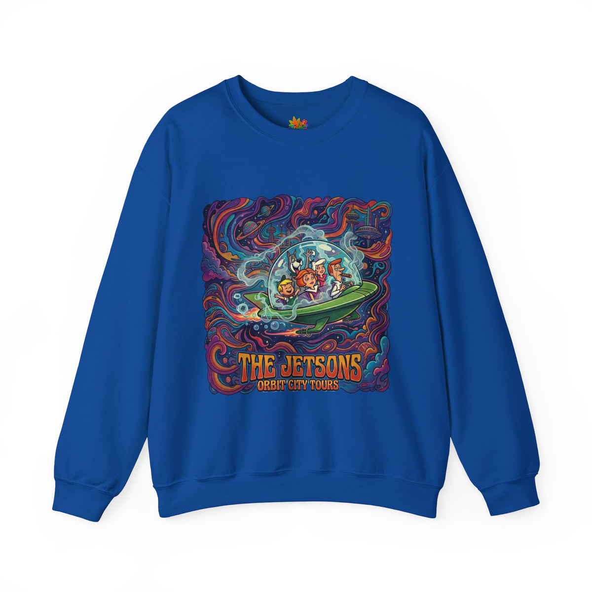 Vert Jetson Smoker Vintage Style Unisex Graphic Crewneck Sweatshirt