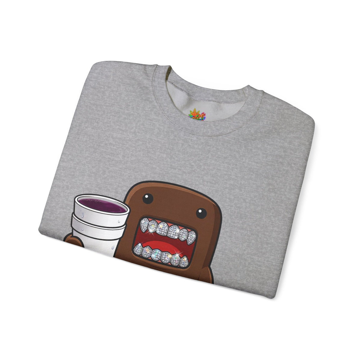 Vert Double Cup Domo Vintage Style Unisex Graphic Crewneck Sweatshirt