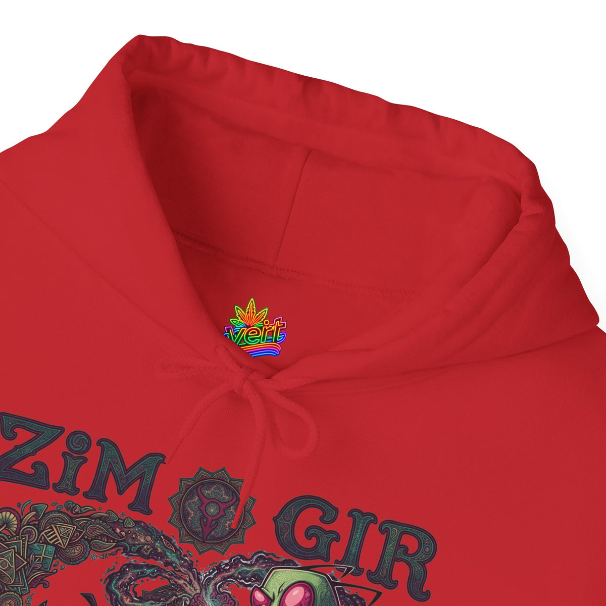 Vert Invader Zim Psychedelic Vintage Style Unisex Graphic Crewneck Sweatshirt