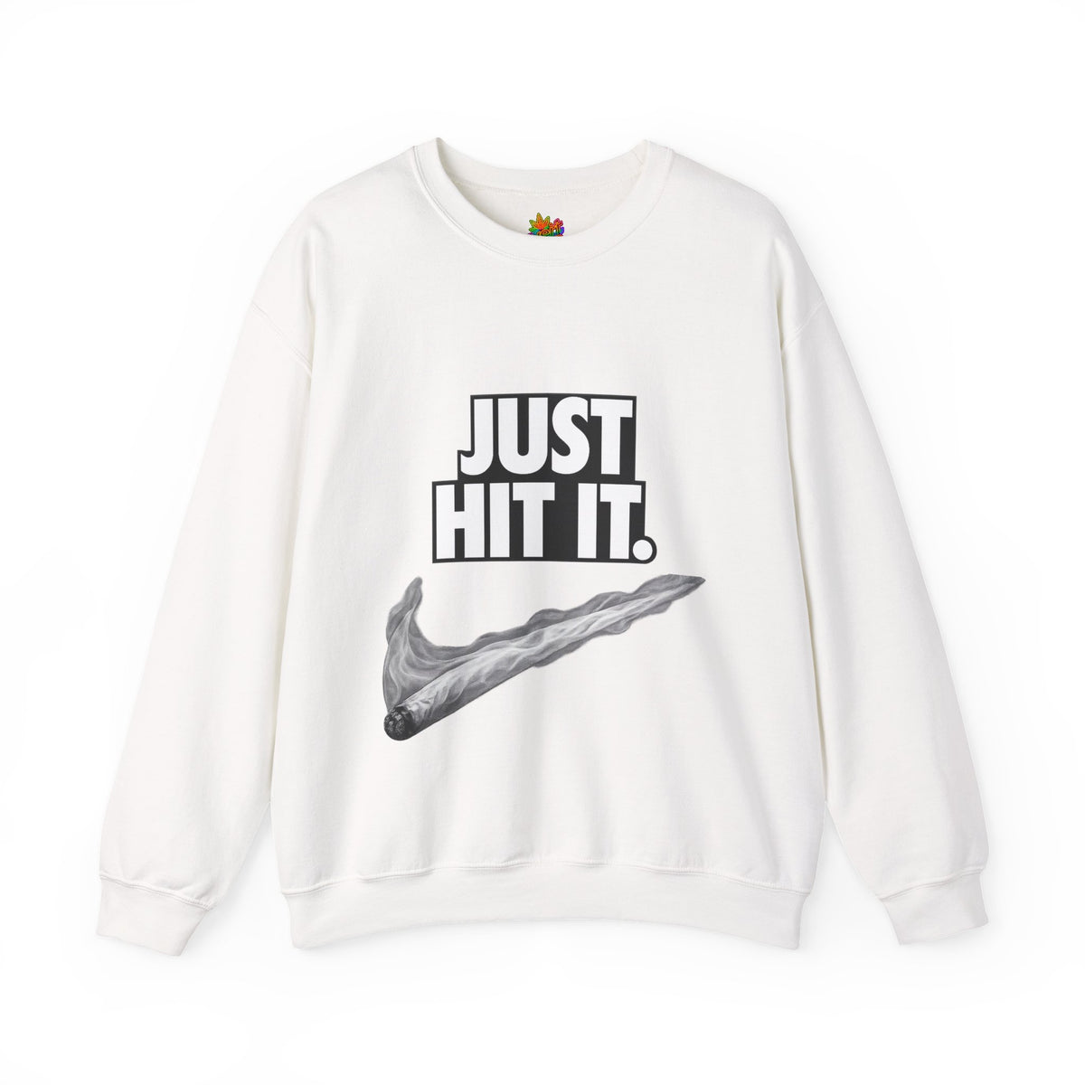 Vert Just Hit It Vintage Style Unisex Graphic Crewneck Sweatshirt