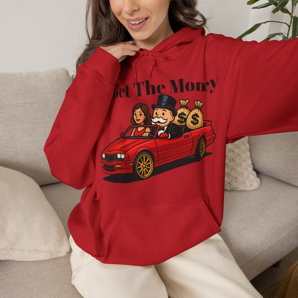 Vert Monoploy Man Vintage Style Unisex Graphic Hoodie