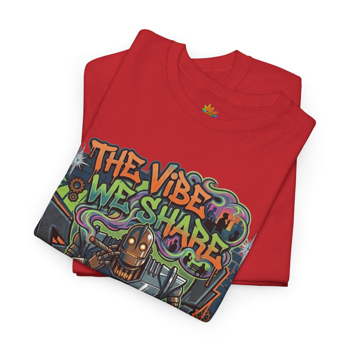 Vert Iron Giant Smoker Vintage Style Unisex Cotton Graphic T-Shirt