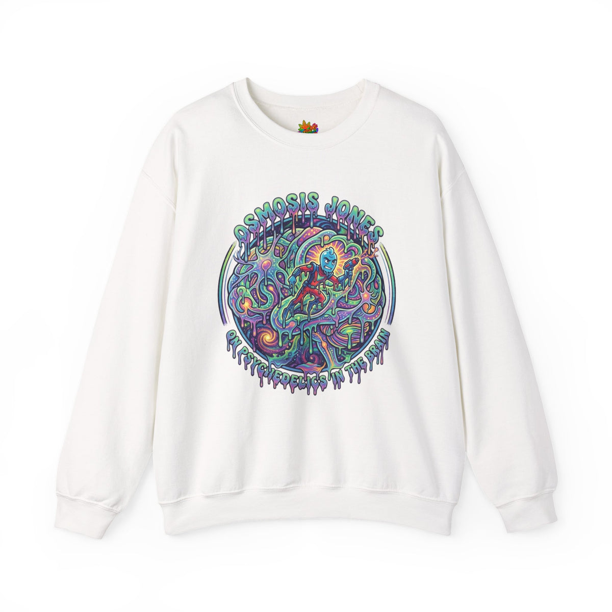 Vert Osmosis Jones Psychedelics Vintage Style Unisex Graphic Crewneck Sweatshirt