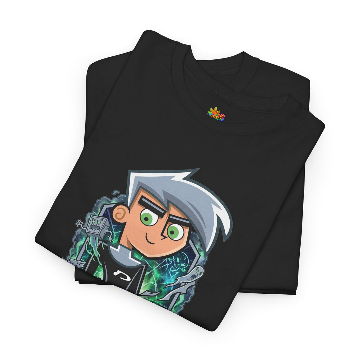 Vert Danny Phantom Basic Vintage Style Unisex Cotton Graphic T-Shirt