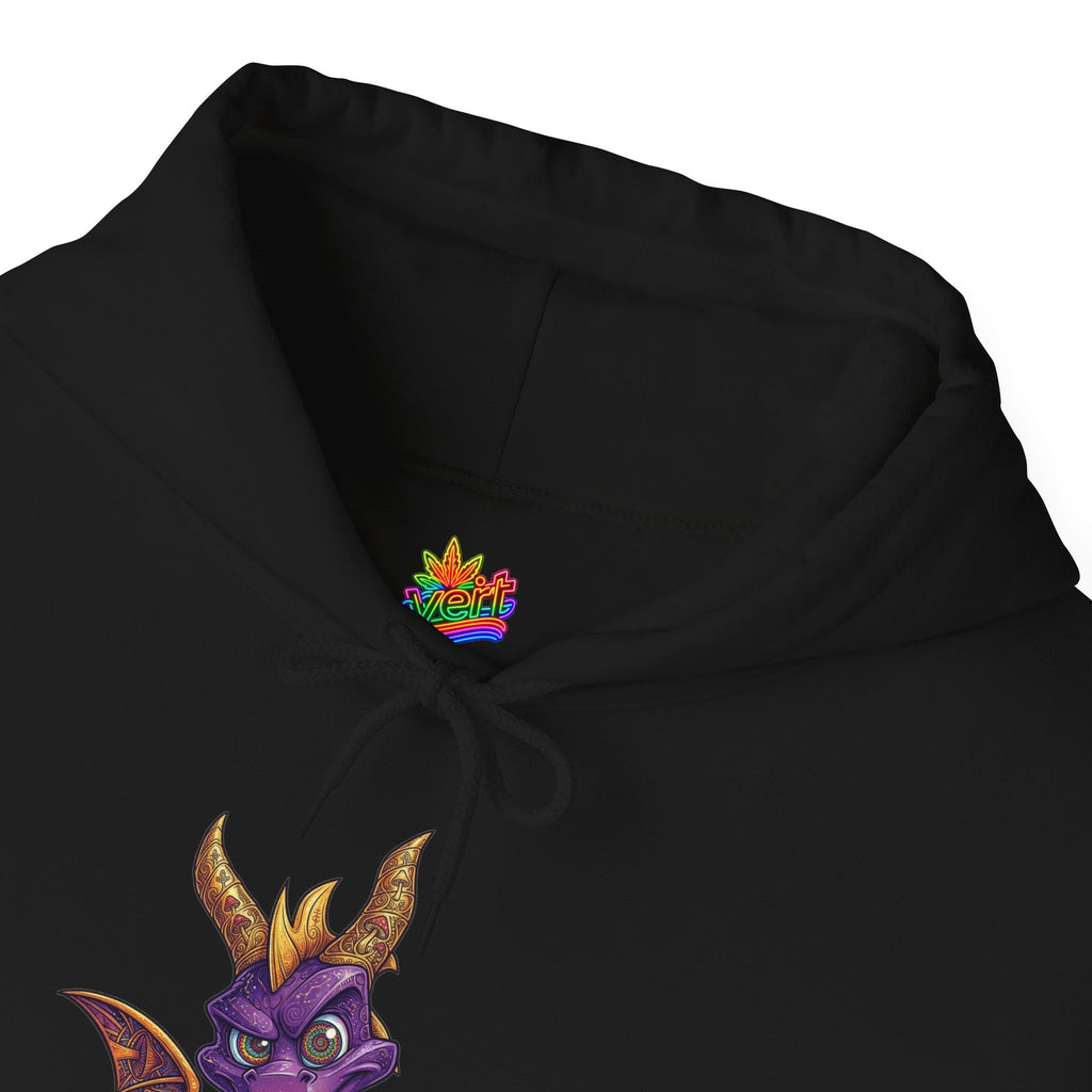 Vert Spyro Psychedelic Vintage Style Unisex Graphic Hoodie