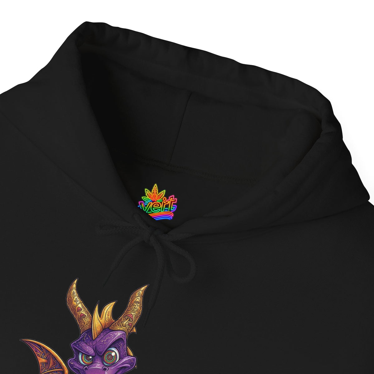 Vert Spyro Psychedelic Vintage Style Unisex Graphic Hoodie