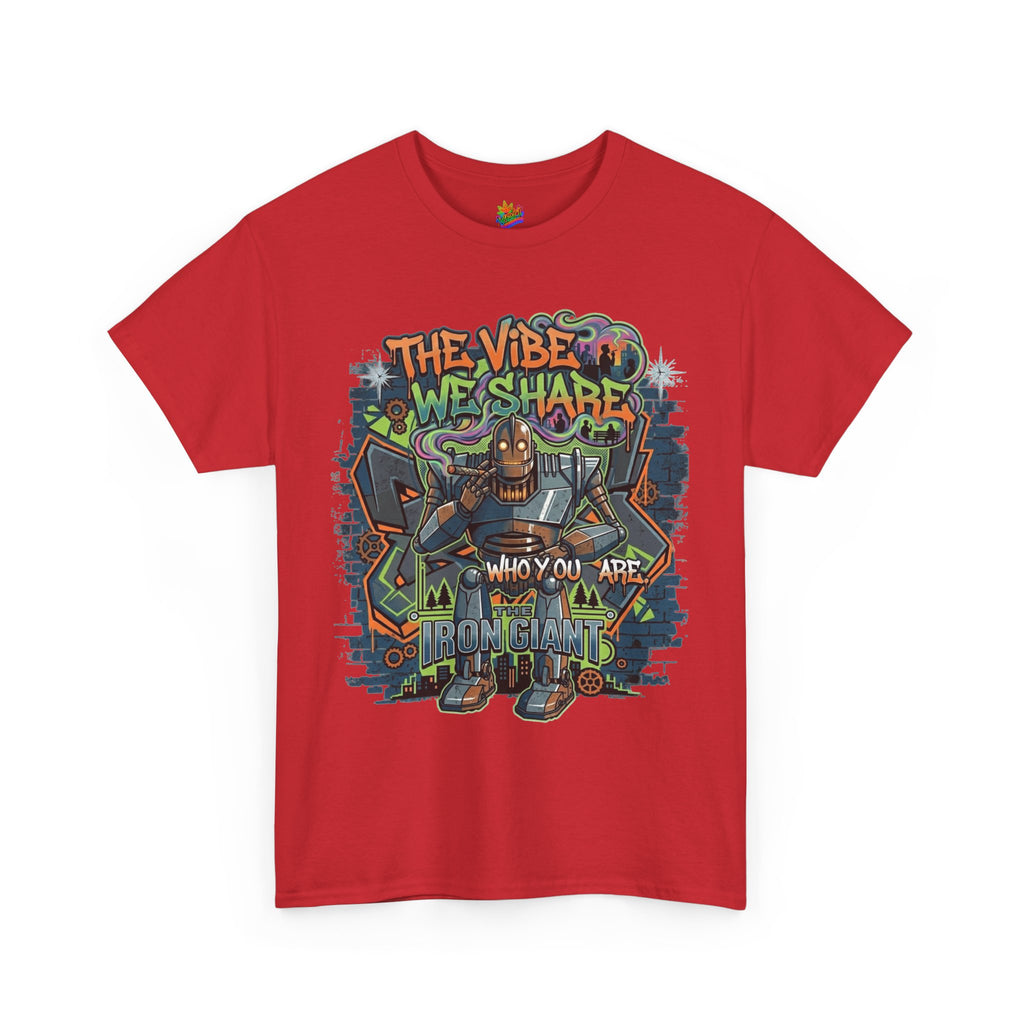 Vert Iron Giant Smoker Vintage Style Unisex Cotton Graphic T-Shirt