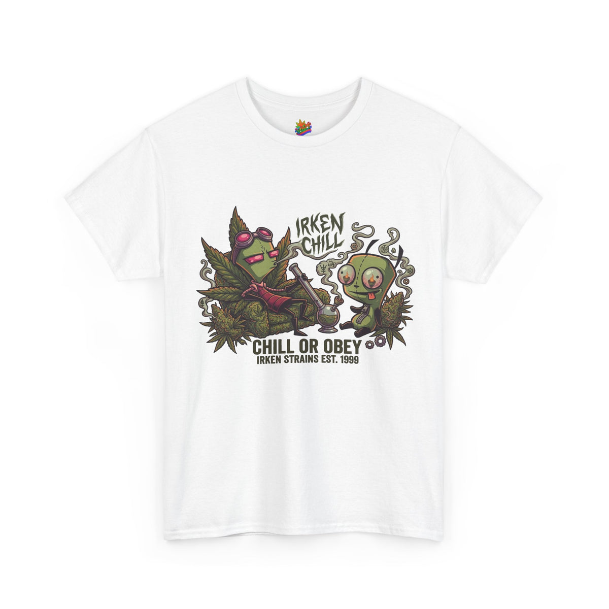 Vert Invader Zim Smoker Vintage Style Unisex Cotton Graphic T-Shirt
