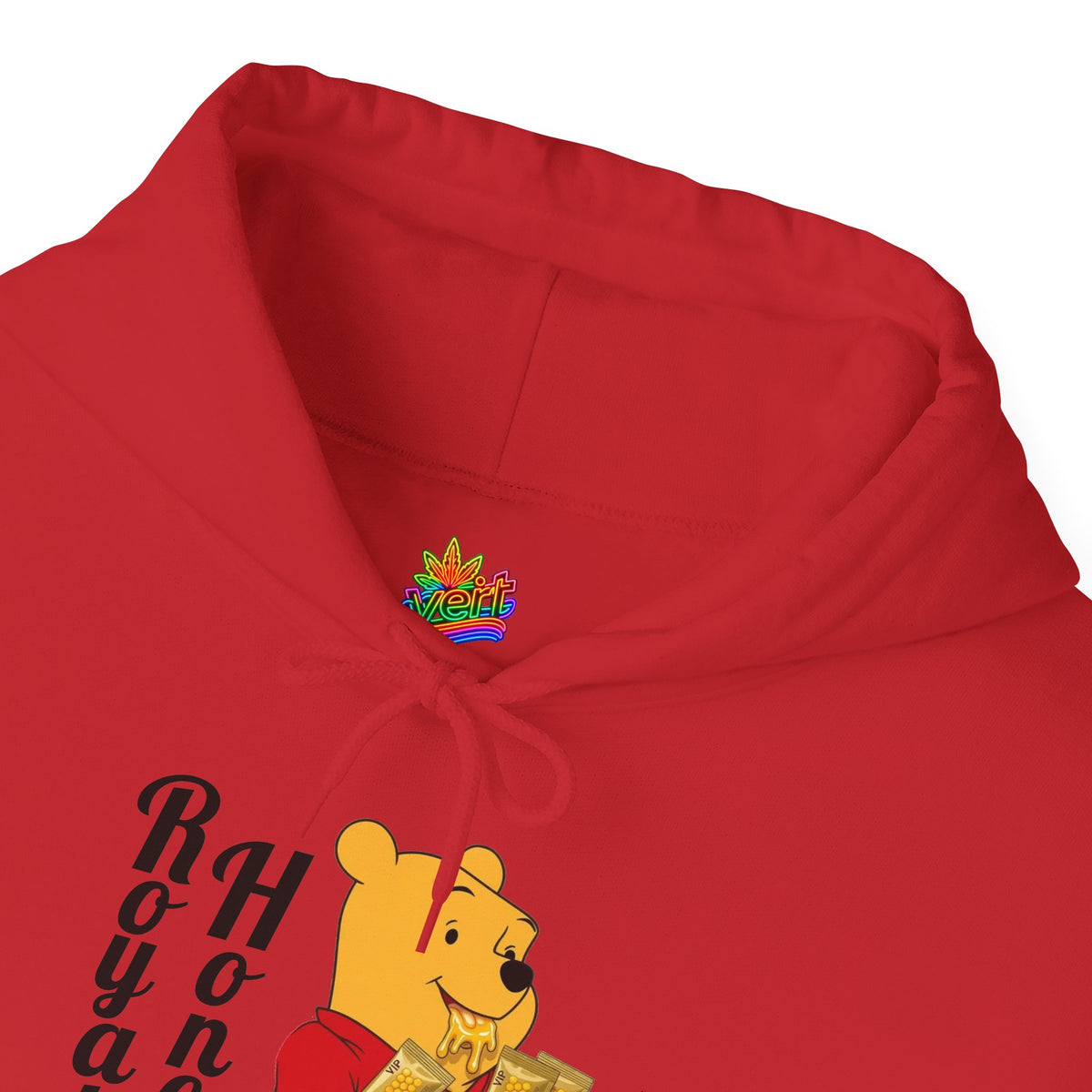 Vert Winnie The Pooh "Royal Honey" Vintage Style Unisex Hoodie