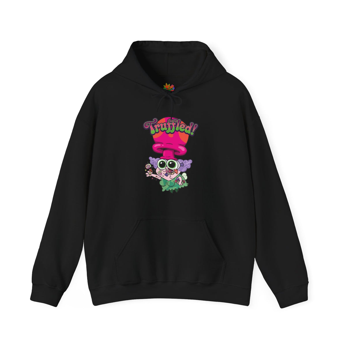 Vert Truffles Psychedelic Vintage Style Unisex Graphic Hoodie