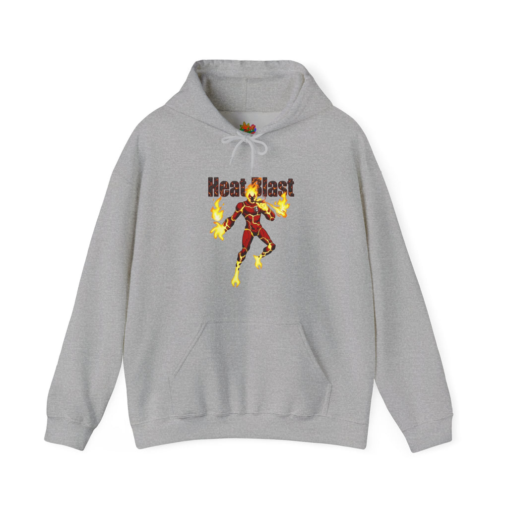 Vert Ben 10 Heat Blast Vintage Style Unisex Graphic Hoodie