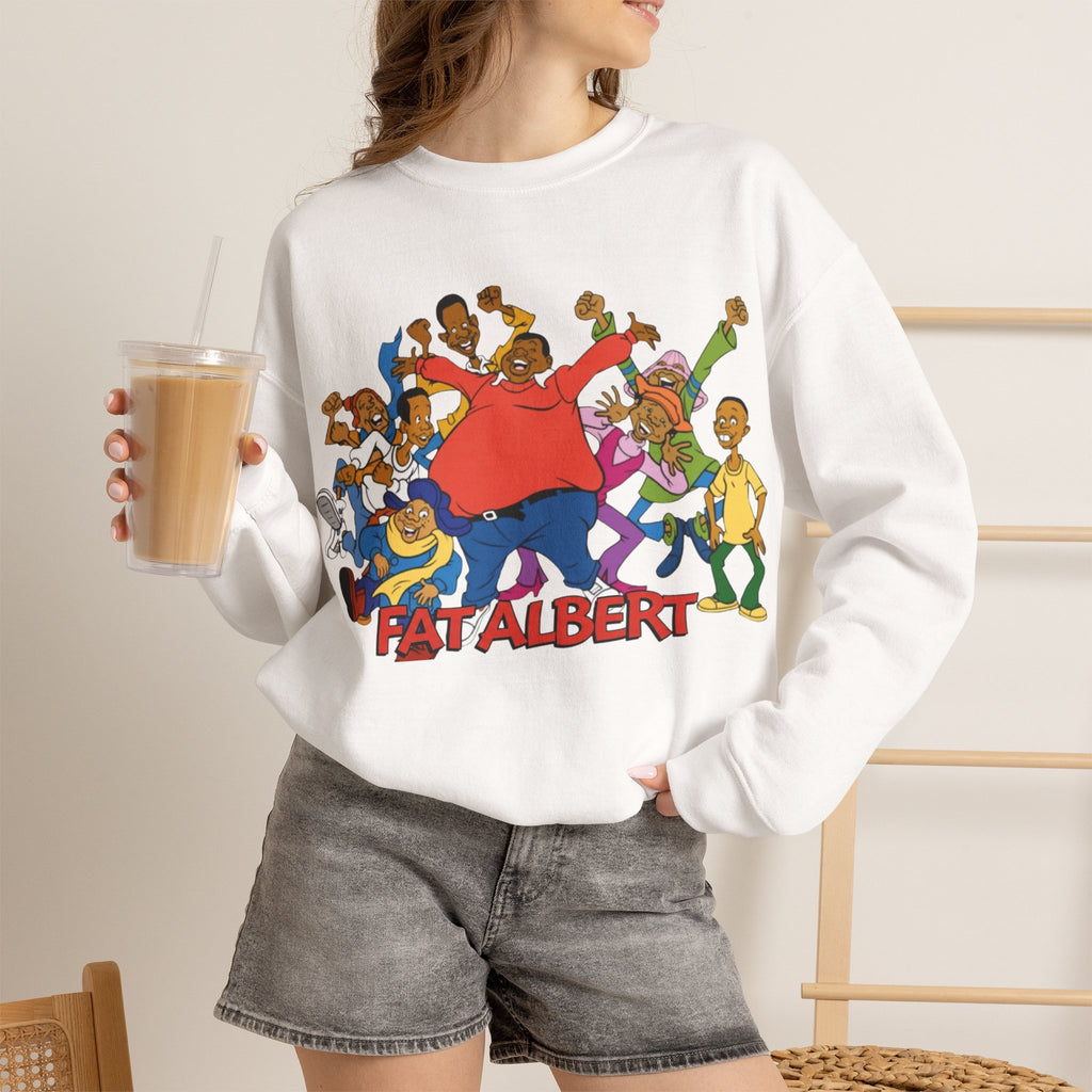 Vert Fat Albert Vintage Style Unisex Graphic Crewneck Sweatshirt