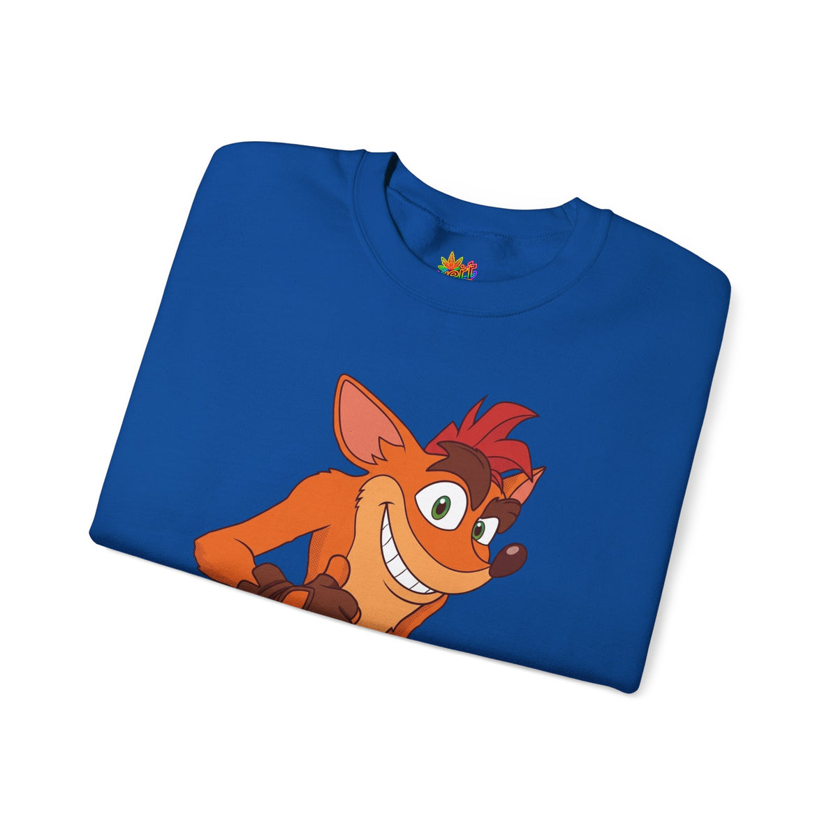 Vert Crash Bandicoot Vintage Style Unisex Graphic Crewneck Sweatshirt