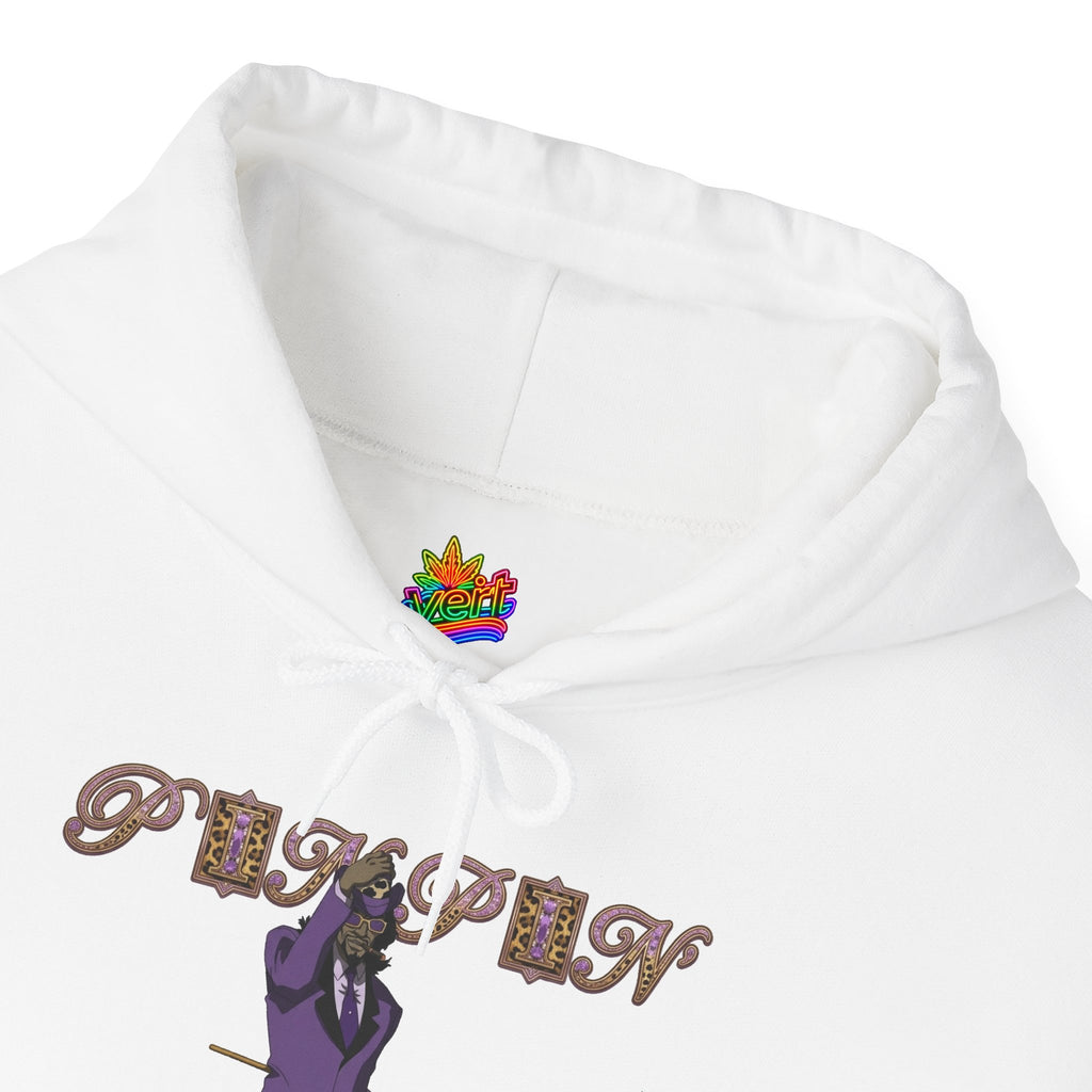 Vert Pimp Named Slickback Vintage Style Unisex Graphic Hoodie