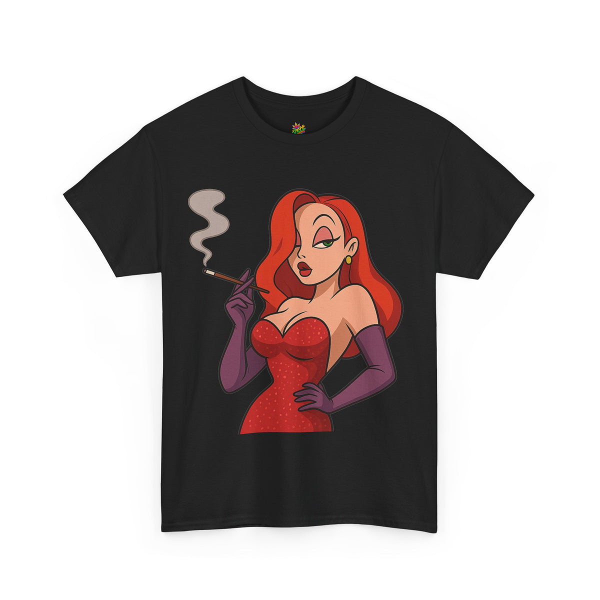 Vert Jessica Rabbit Vintage Style Unisex Cotton Graphic T-Shirt