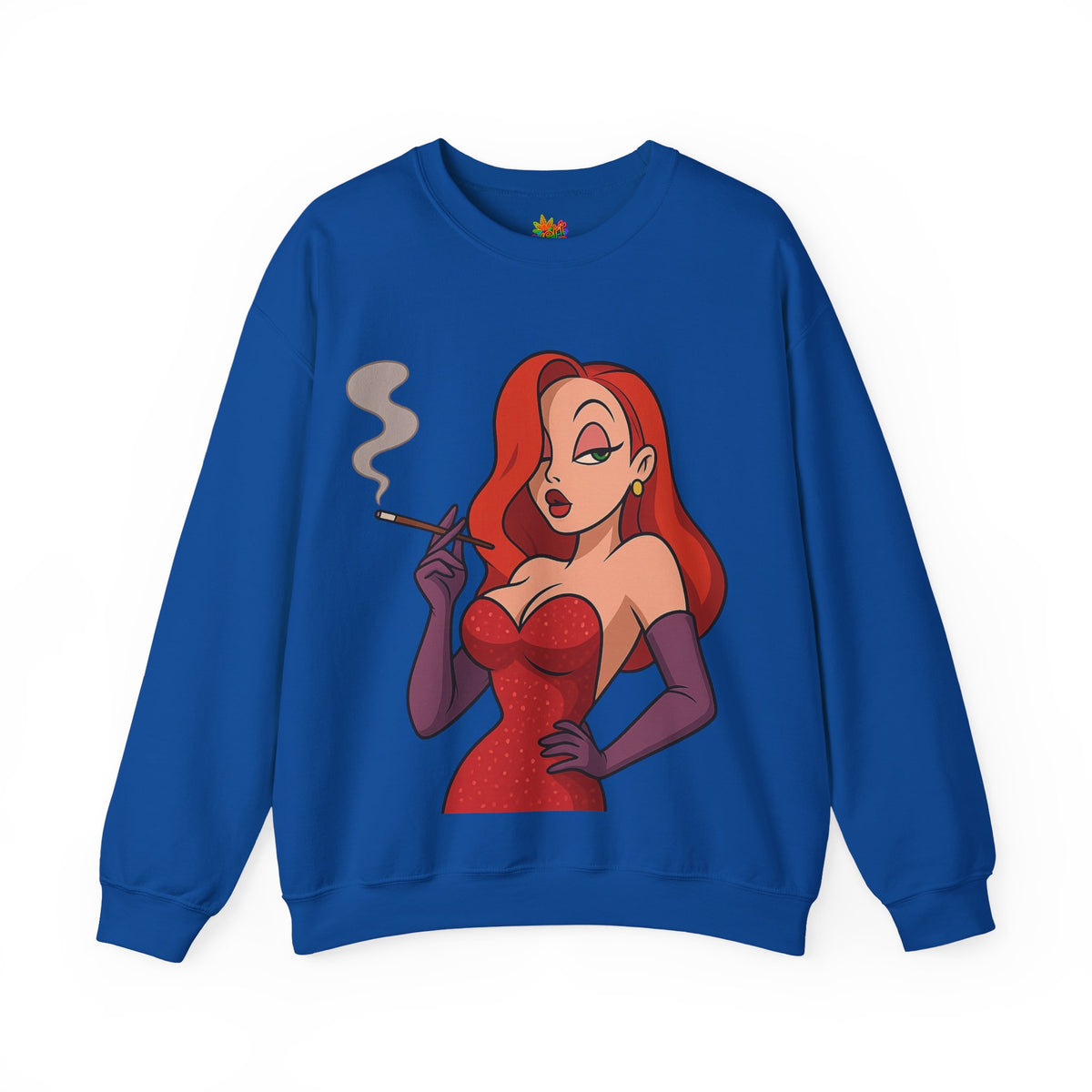 Vert Jessica Rabbit Vintage Style Unisex Graphic Crewneck Sweatshirt