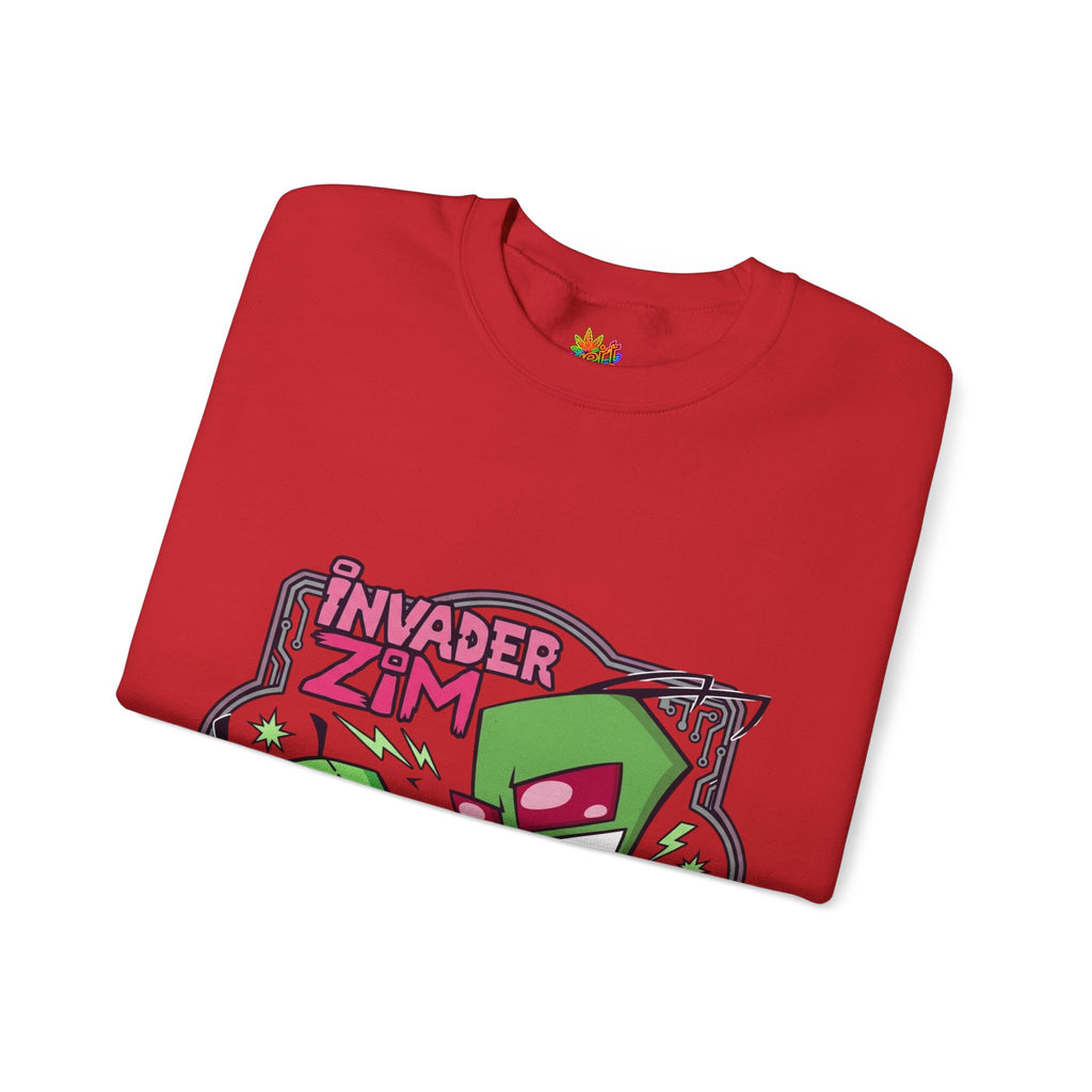 Vert Invader Zim Vintage Style Unisex Graphic Crewneck Sweatshirt