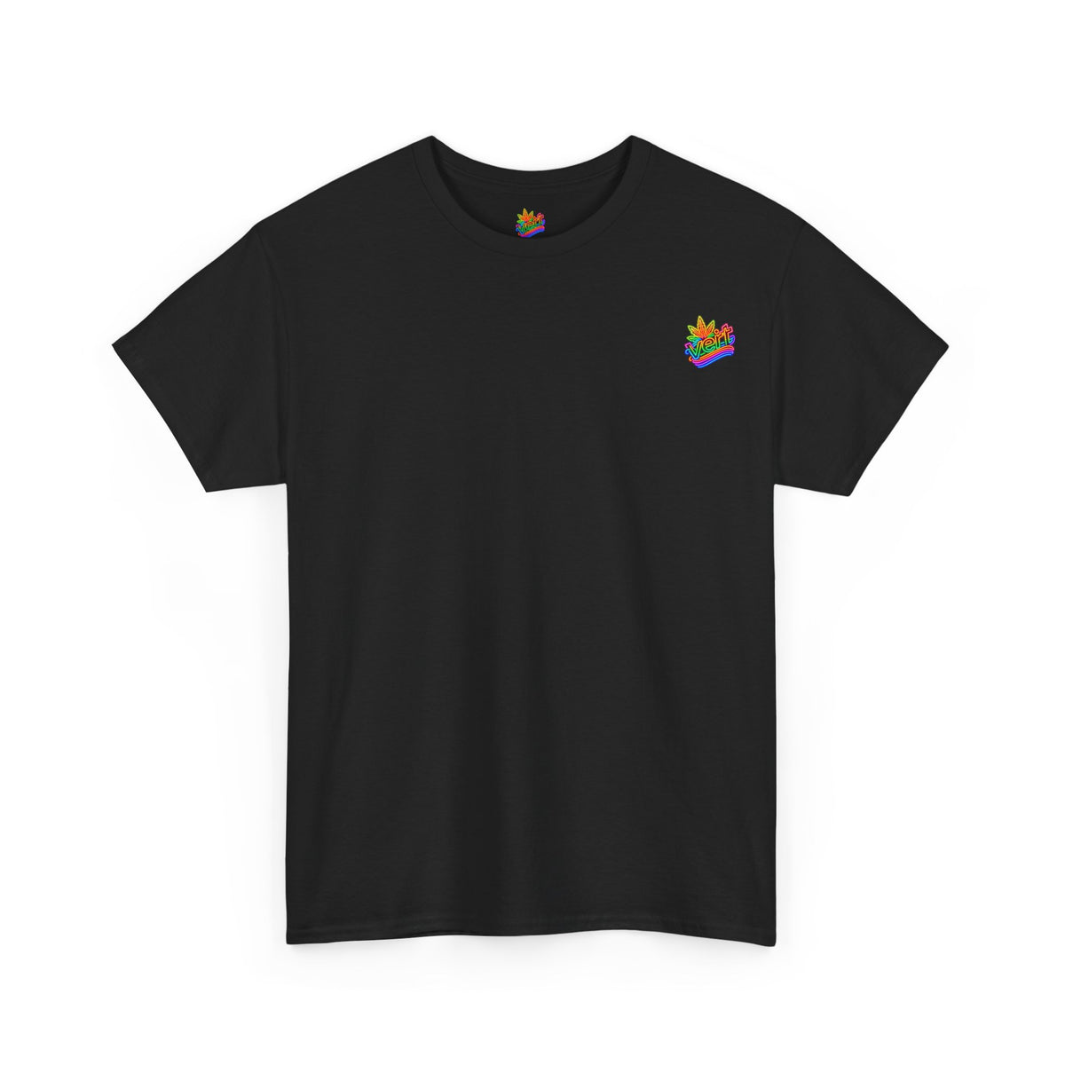 Vert Crested Neon Logo Vintage Style Unisex Cotton Graphic T-Shirt