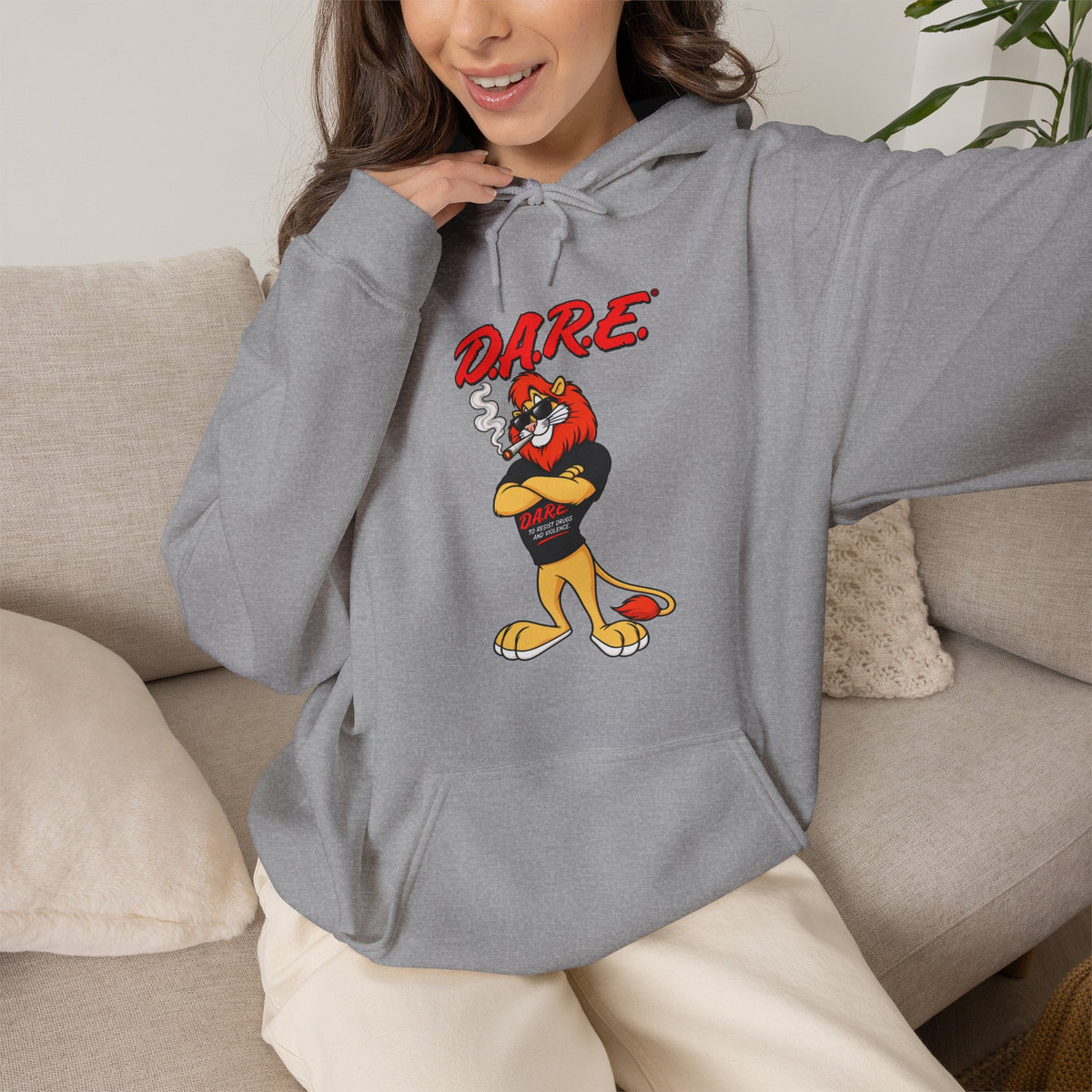 Vert D.A.R.E Vintage Style Unisex Graphic Hoodie