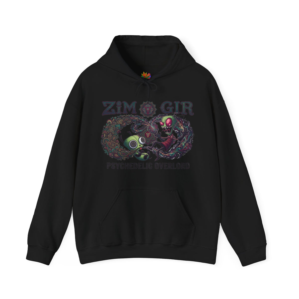 Vert Invader Zim Psychedelic Vintage Style Unisex Graphic Crewneck Sweatshirt