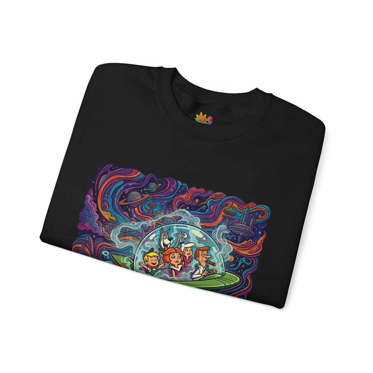 Vert Jetson Smoker Vintage Style Unisex Graphic Crewneck Sweatshirt