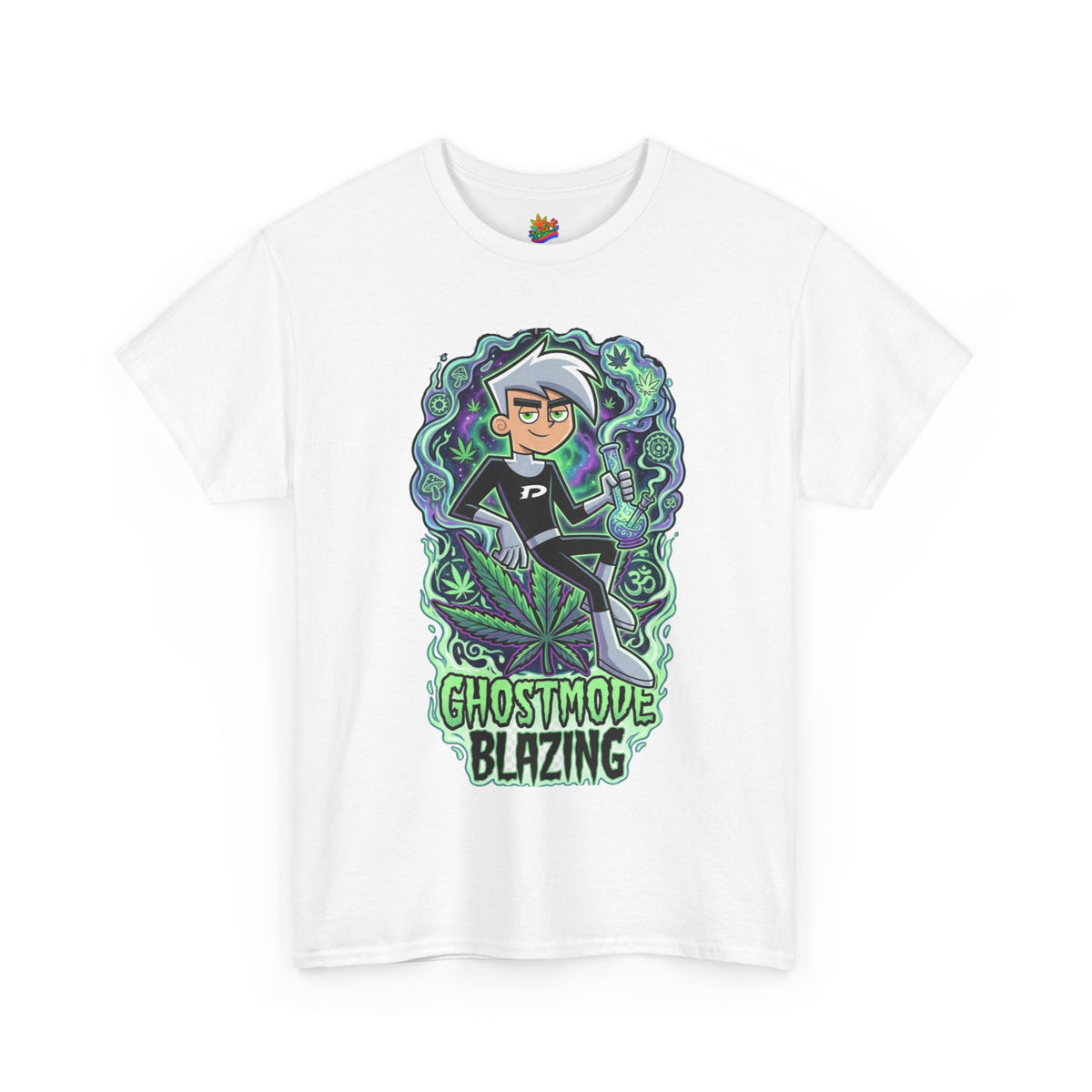 Vert Danny Phantom Smoker Vintage Style Unisex Cotton Graphic T-Shirt