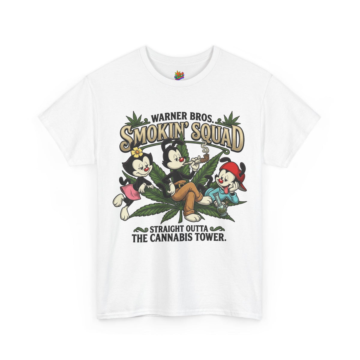 Vert Animaniacs Smoker Vintage Style Unisex Cotton Graphic T-Shirt