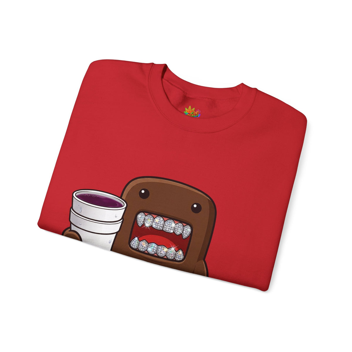 Vert Double Cup Domo Vintage Style Unisex Graphic Crewneck Sweatshirt