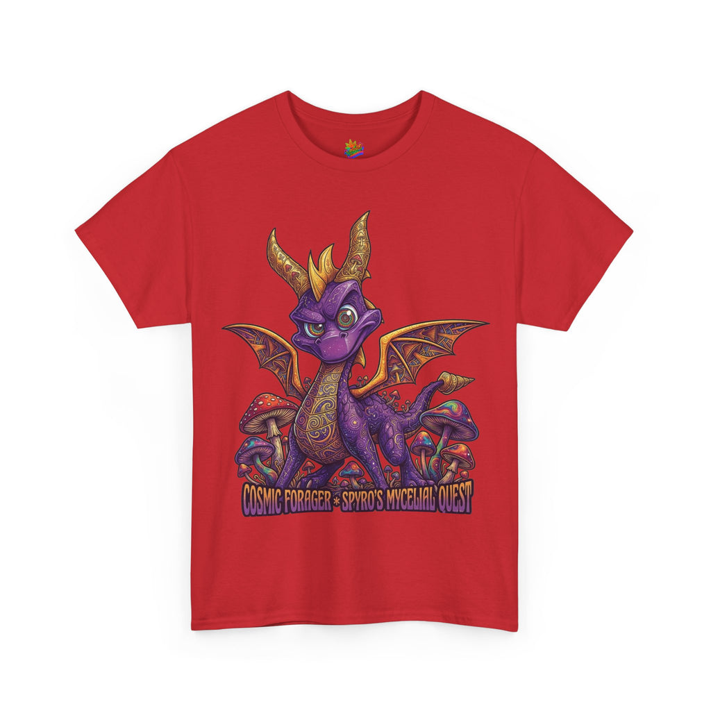 Vert Spyro Psychedelic Vintage Style Unisex Cotton Graphic T-Shirt