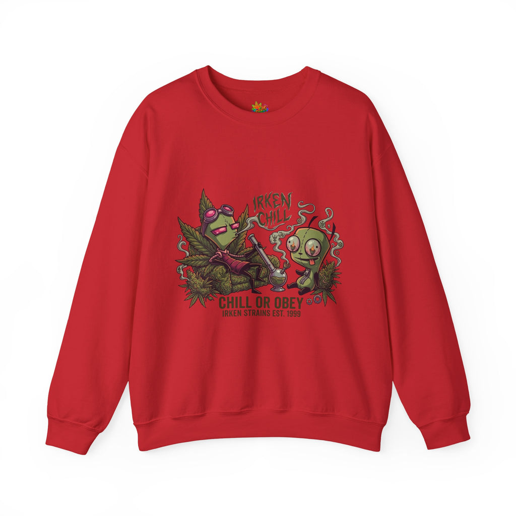 Vert Invader Zim Smoker Vintage Style Unisex Graphic Crewneck Sweatshirt