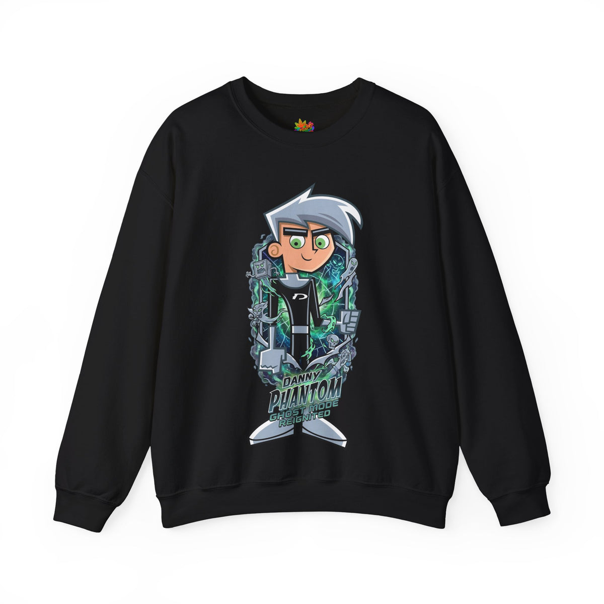 Vert Danny Phantom Vintage Style Unisex Graphic Crewneck Sweatshirt