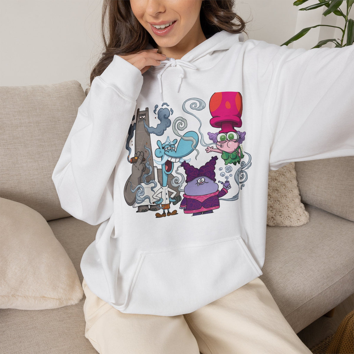 Vert Chowder Smoker Vintage Style Unisex Graphic Hoodie