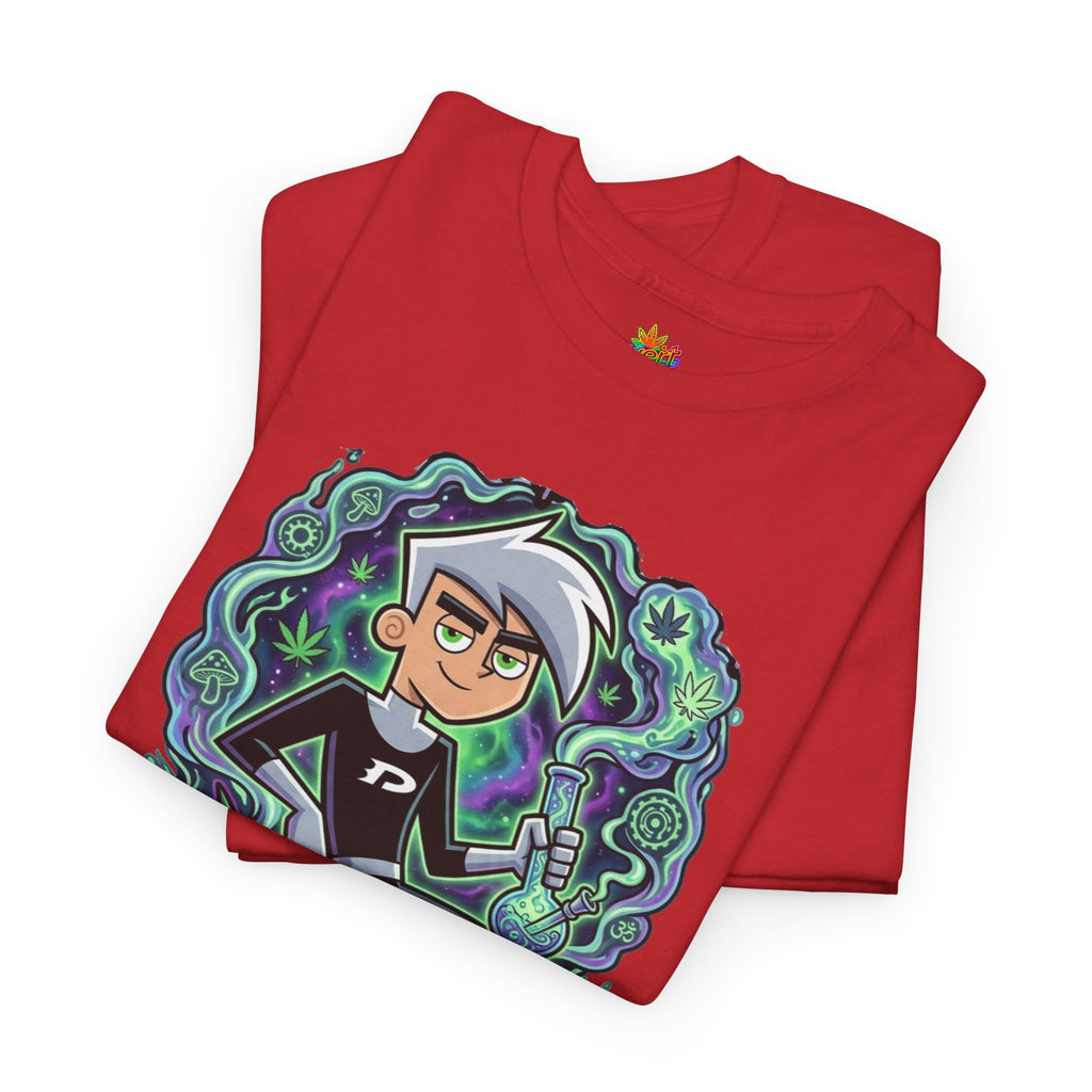 Vert Danny Phantom Smoker Vintage Style Unisex Cotton Graphic T-Shirt