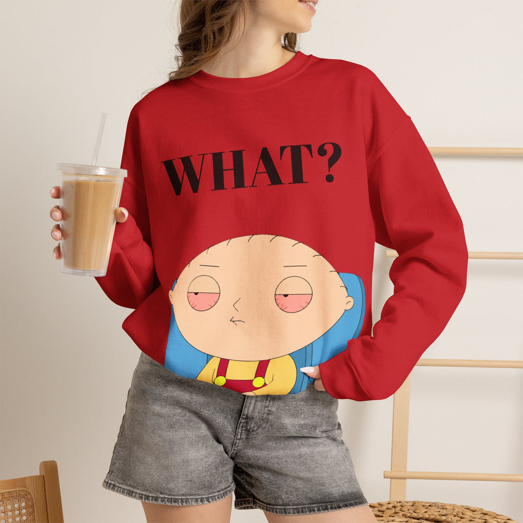 Vert Stewie Vintage Style Unisex Graphic Crewneck Sweatshirt