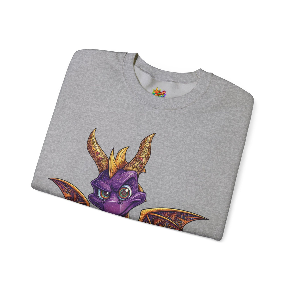Vert Spyro Psychedelic Vintage Style Unisex Graphic Crewneck Sweatshirt