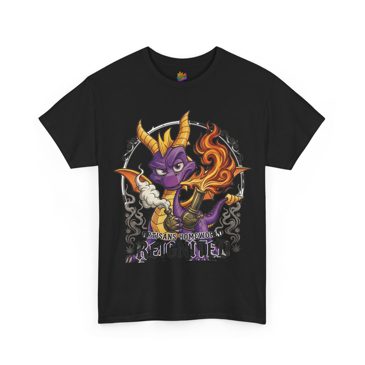 Vert Spyro Smoker Vintage Style Unisex Cotton Graphic T-Shirt