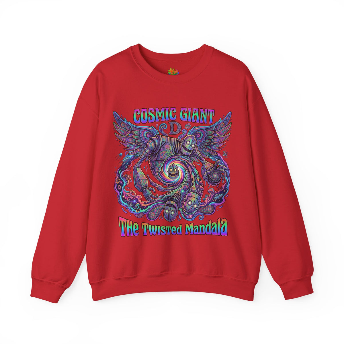 Vert Iron Giant Psychedelic Vintage Style Unisex Graphic Crewneck Sweatshirt