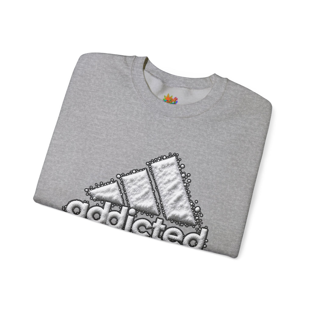 Vert Addicted Vintage Style Unisex Graphic Crewneck Sweatshirt