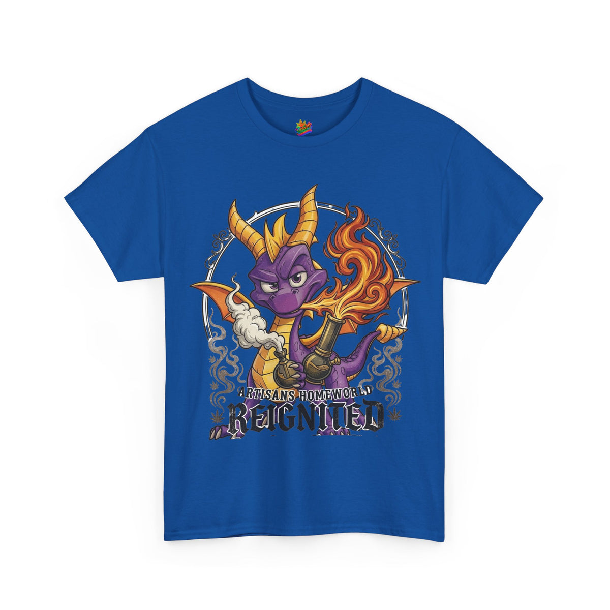 Vert Spyro Smoker Vintage Style Unisex Cotton Graphic T-Shirt