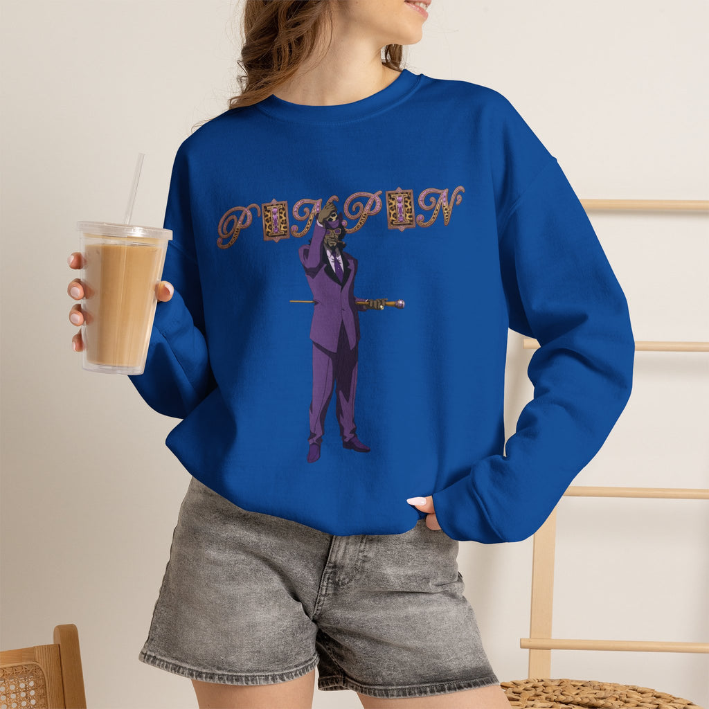 Vert Pimp Named Slickback Vintage Style Unisex Graphic Crewneck Sweatshirt