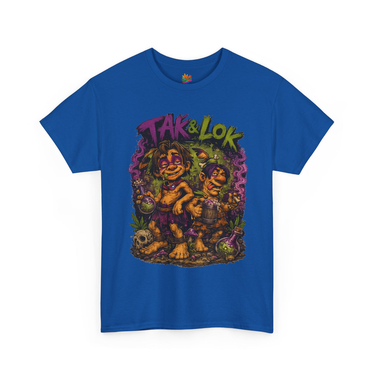 Vert Tak & Lok Vintage Style Unisex Cotton Graphic T-Shirt